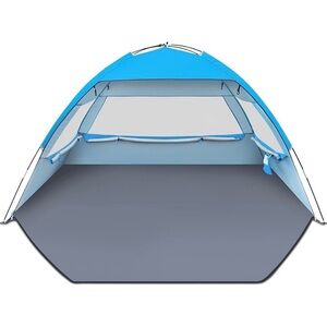 NEW 4 Person Beach / Picnic Tent Outdoor Canopy Shade Sun Cover UPF 50+ Protect